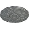 Ekena Millwork Cornelia Ceiling Medallion (Fits Canopies up to 4"), Hand-Painted Platinum, 22 1/2"OD x 1 1/2"P CM22CNPLS - alternate 3